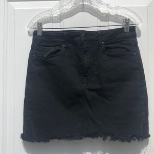 Forever 21 Black Jean Skirt Size 27